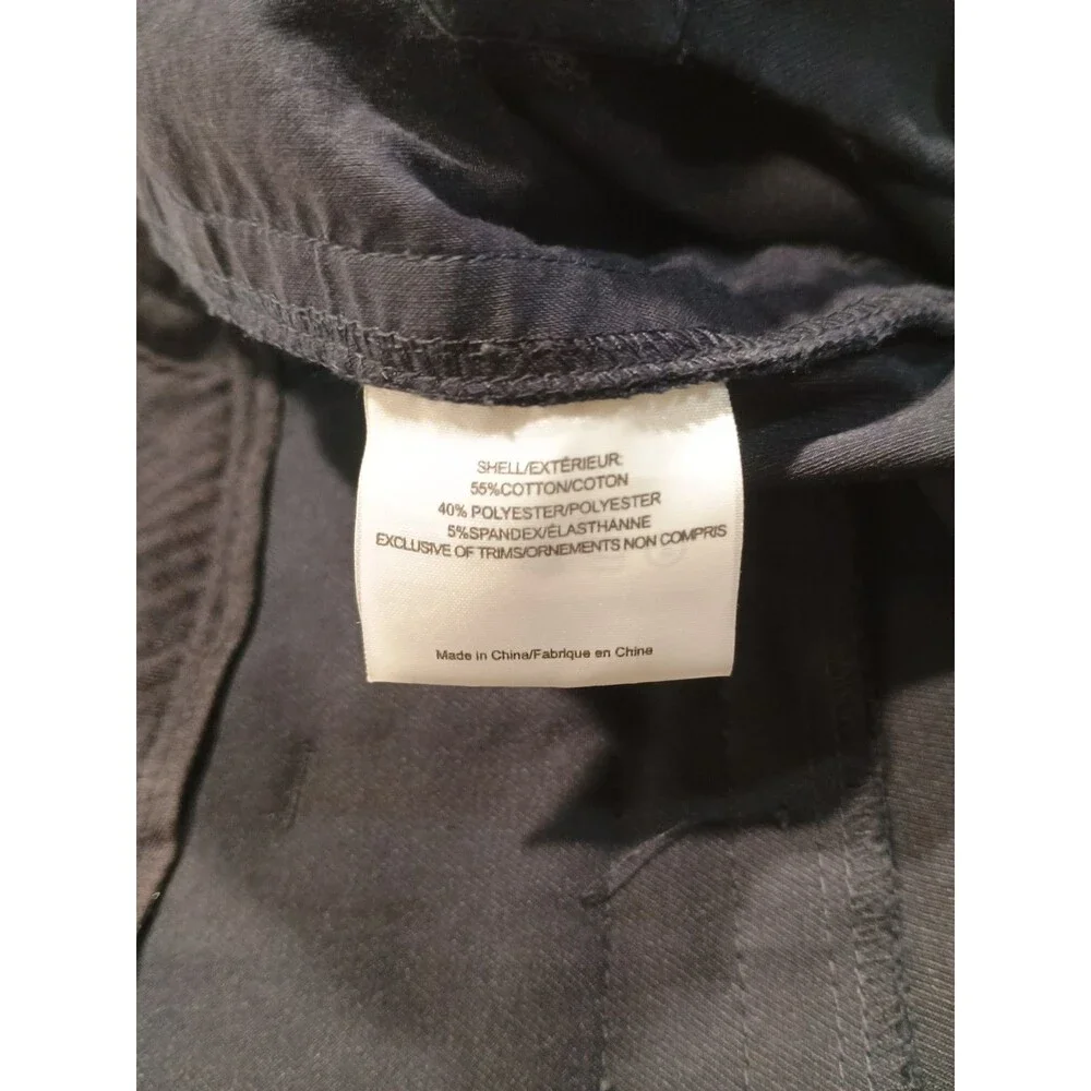 Tory Burch Black Stretch Cotton Blend Dress Pants Trousers  - Size 0